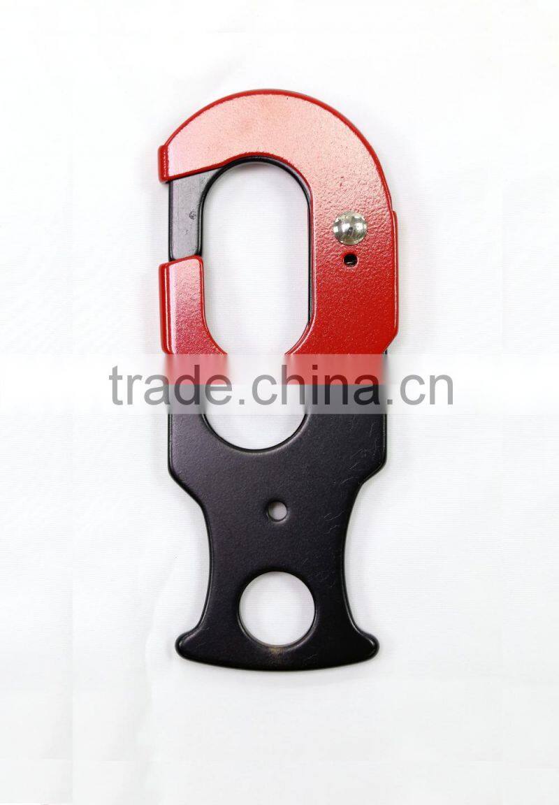 Red & Black Automatic Latching Mechanism Quick Matel Safety Snap Hook
