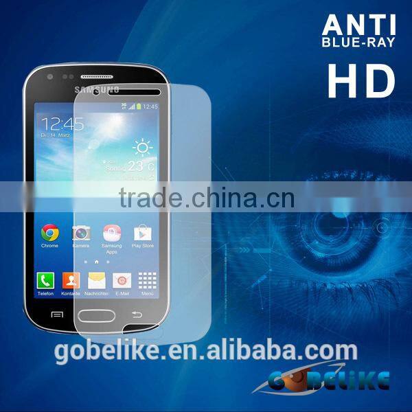 98% Transparent lcd Anti blue light screen protector for Samsung galaxy s duos 2