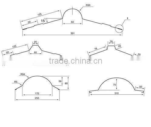 New Product Alibaba Express Machinery Metal Roof Ridge Cap Roll Forming Machine