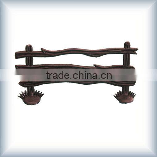 3D decorative concrete fence,N09-002,decorative outdoor scale model fence,architectural outdoor security model fence