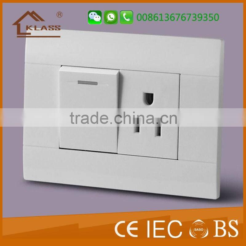 Hot sale stainless steel 1gang 2 way wall switch for home