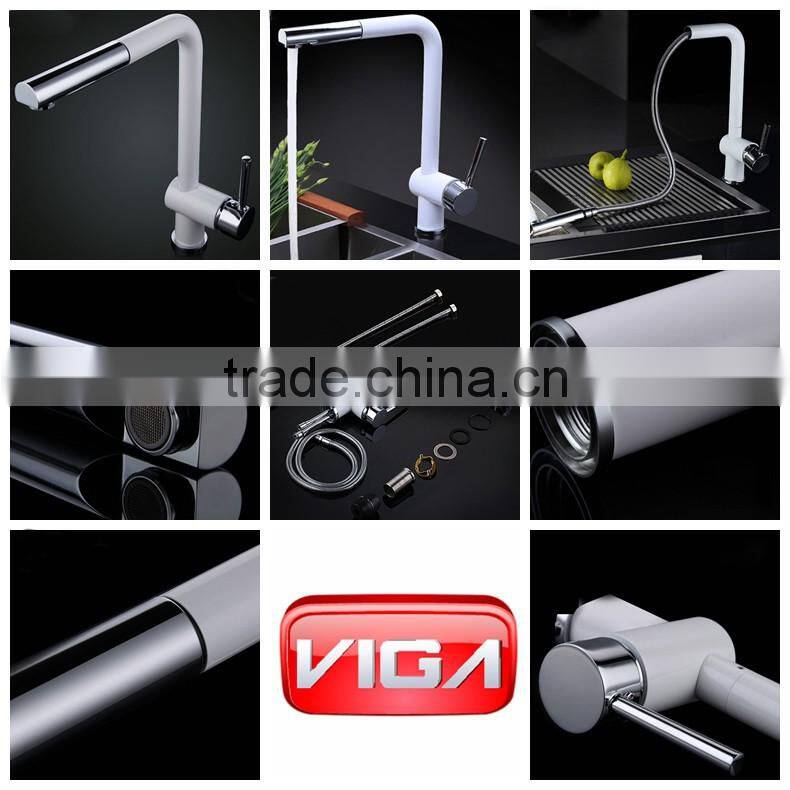 Brass Chrome Pull Out Sink kitchen faucet