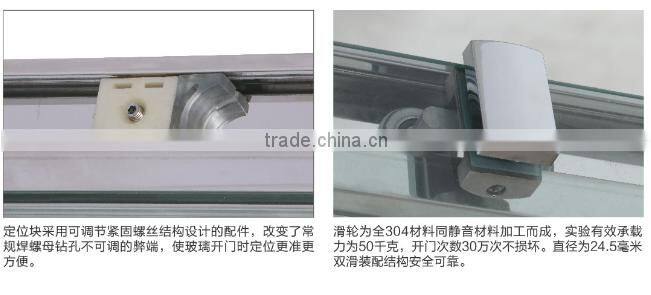 D702 stainless steel frame shower enclosure with CE approval