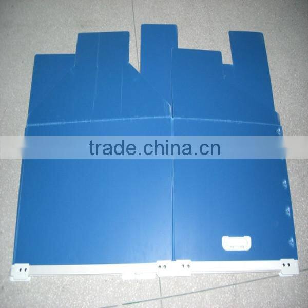 folding corrugated plastic reusable container