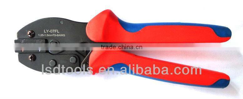Flag female insulated terminals connector,ratchet crimping tool,electrician crimper LY-07FL