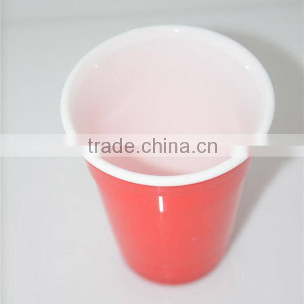 Promotion 16oz double wall plastic party cup