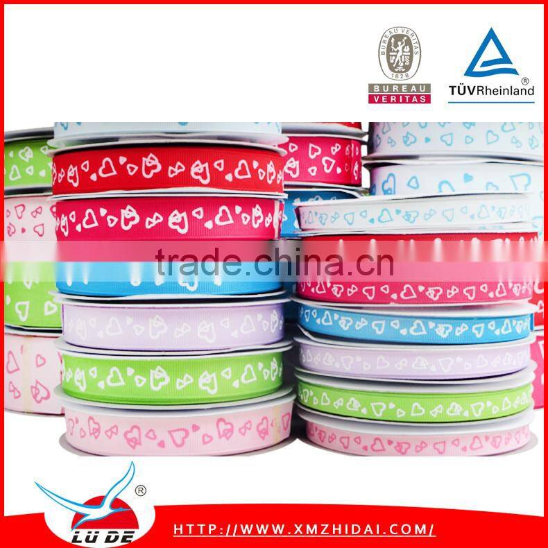 2015 wholesale high-quality customized printed grosgrain ribbon