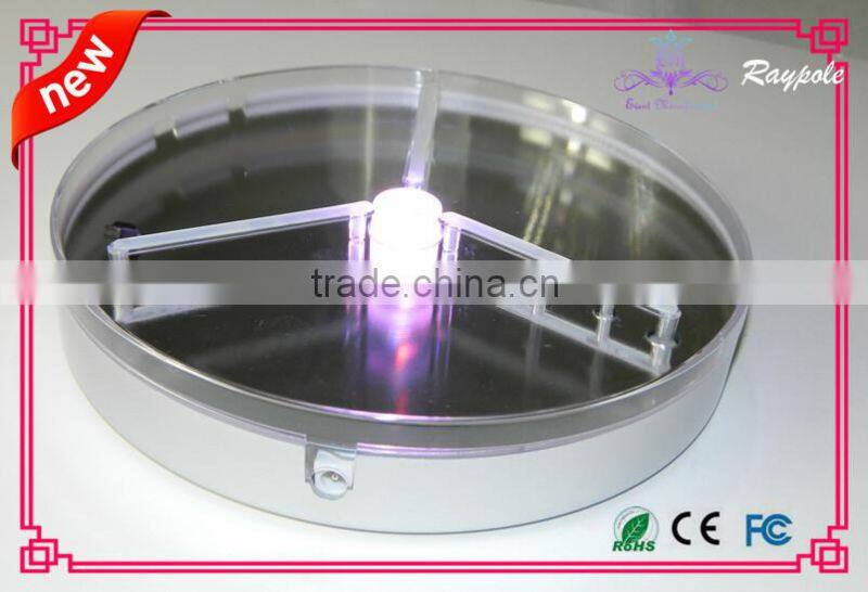 Multi-color led candle holder led centerpiece light base 6inch led wedding vase light for decoration