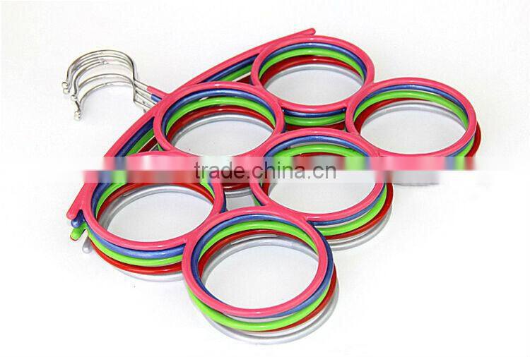 6 circles PVC Metal Scarf Holder, Belt Collection