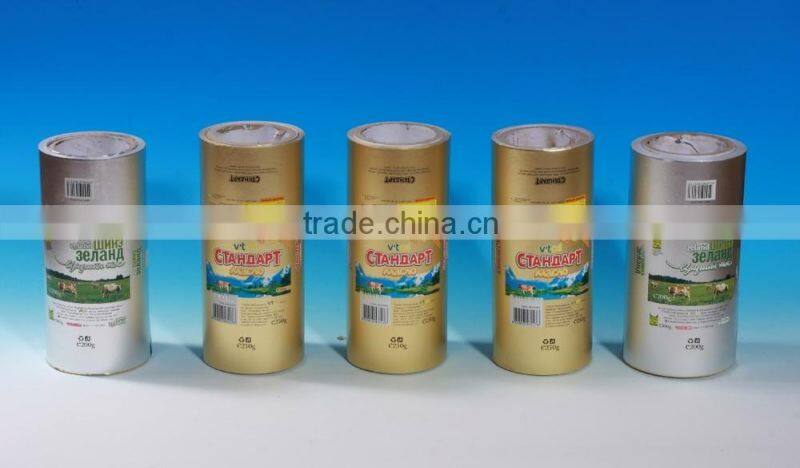 High quality printed greaseproof aluminum foil butter package