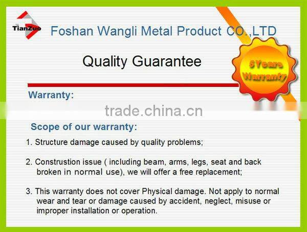 Steel frame wood folding student chair