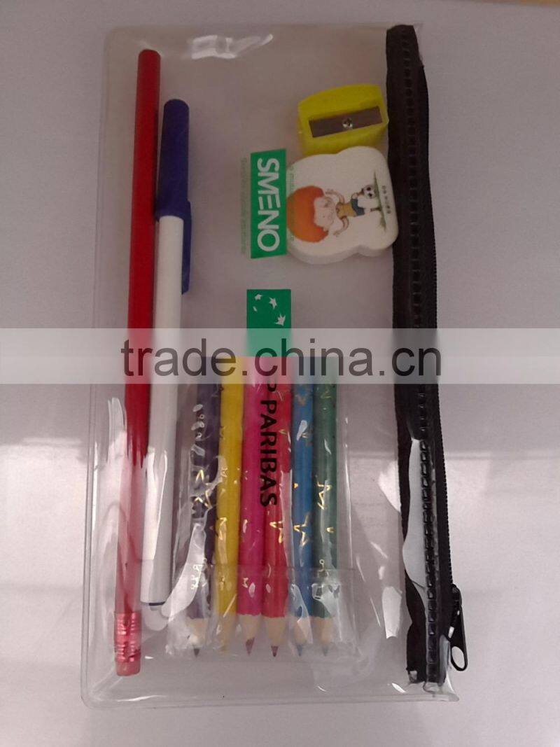 Customer Student pvc bag stationery set