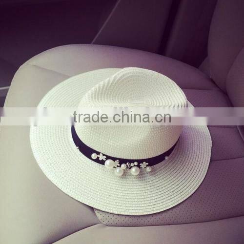 2016 Europe popular ladies handmade sun hats alibaba high quality cheaper wholesale hat straw