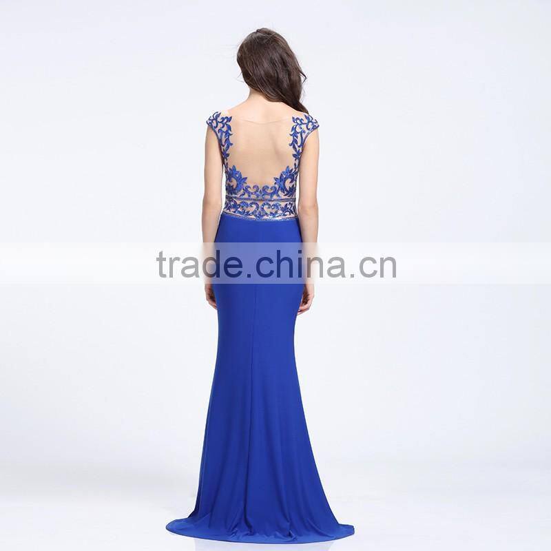 Hot sale high quality elegant flooring sexy evening dress 2016