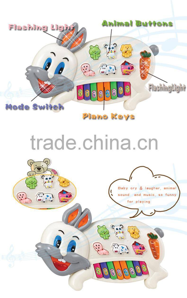 Baby electronics music instrument rabbit piano autism educational toys
