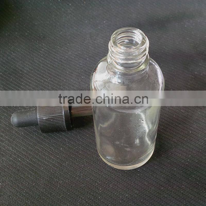 30ml Essential Oil Glass Dropper Bottle Clear Color Glass Dropper Bottles with Childpproof Cap