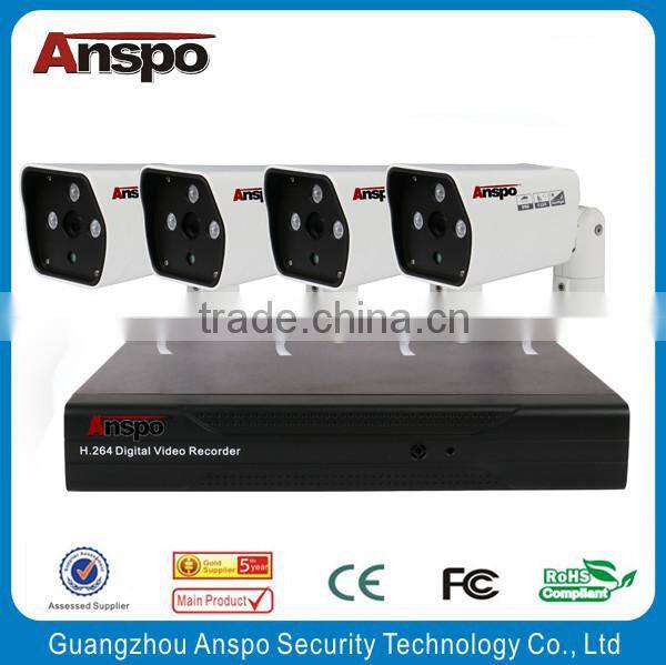 HD CCTV security camera 4ch ahd dvr kit, Dome and bullet camera AHD kit