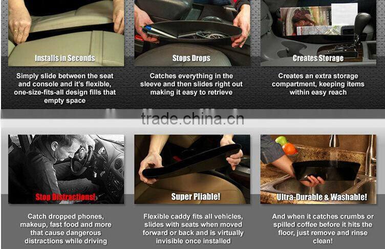 Small auto trunk organizer, smart catch caddy car seat organiser for car storage