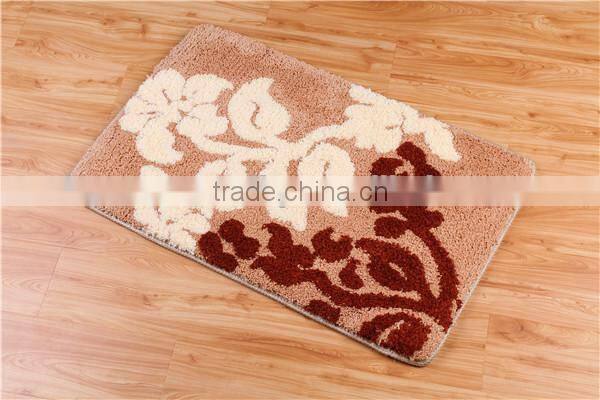 flower shaggy rugs bathroom waterproof mat