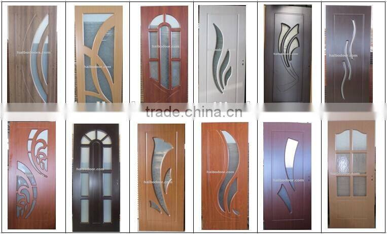 Interior wooden PVC MDF Doors for hotels (HB-8222)