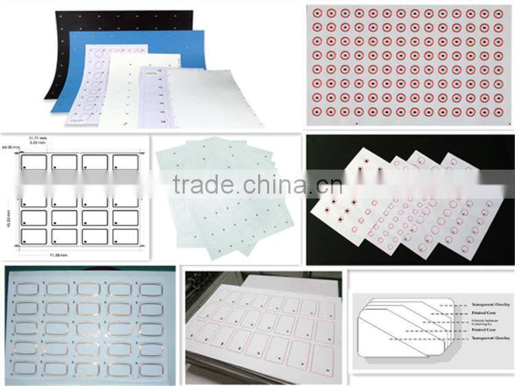 Factory price Ultralight RFID 1k dual interface prelam with membrane