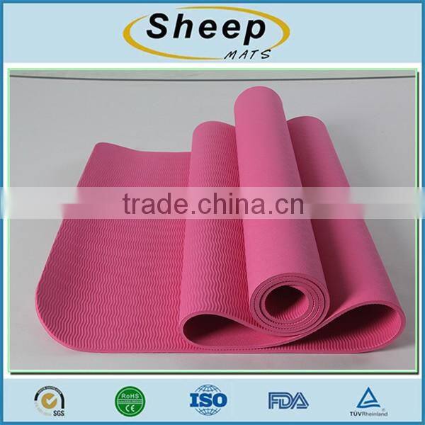 Durable waterproof TPE foldable printed fitness exercise eco one yoga mat