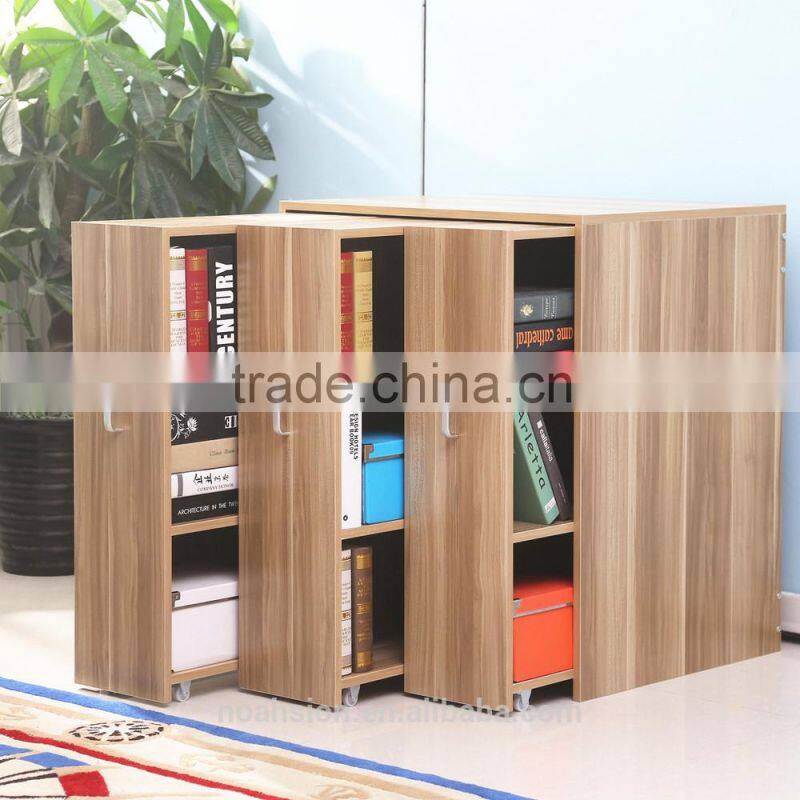 combination push pull bookcase book rack
