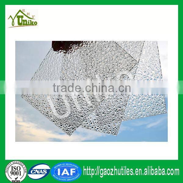 bayer makrolon 0.5mm clear and colored uv blocking polycarbonate embossed panels for skylight