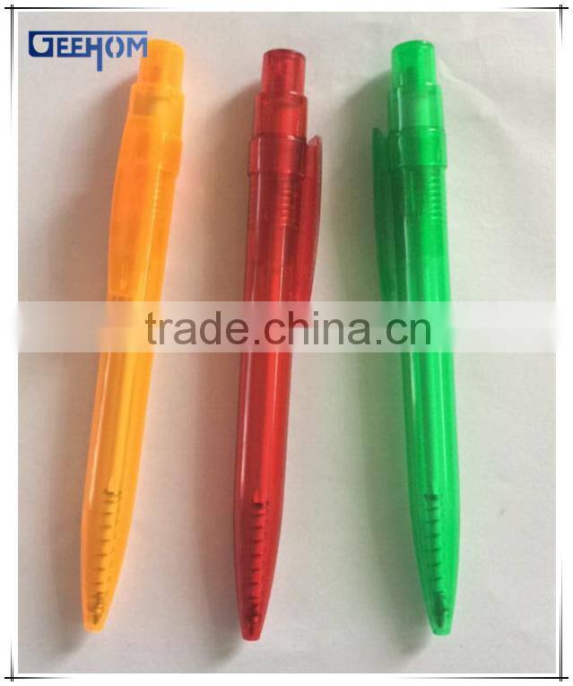 simple promotional ballpoint pen with logo, cheap custom ball pen plastic