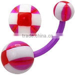 Acrylic leopard print tougue jewelry body jewelry