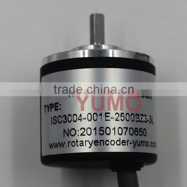 ok ISC3004 diameter 30mm 2500 pulse A B Z phase mini solid shaft price incremental rotary encoder