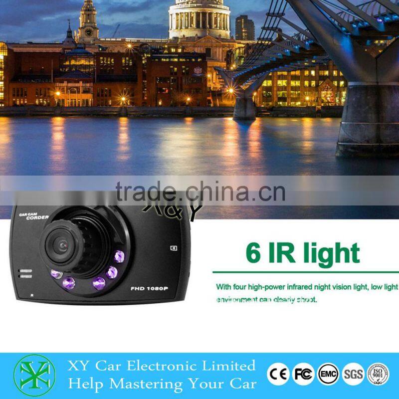 Dash Cam Car DVR 6pcs IR LED Night Vision HD 1080P HDMI Camera Video Recorder G-sensor+ Microphone+ USB XY-H700