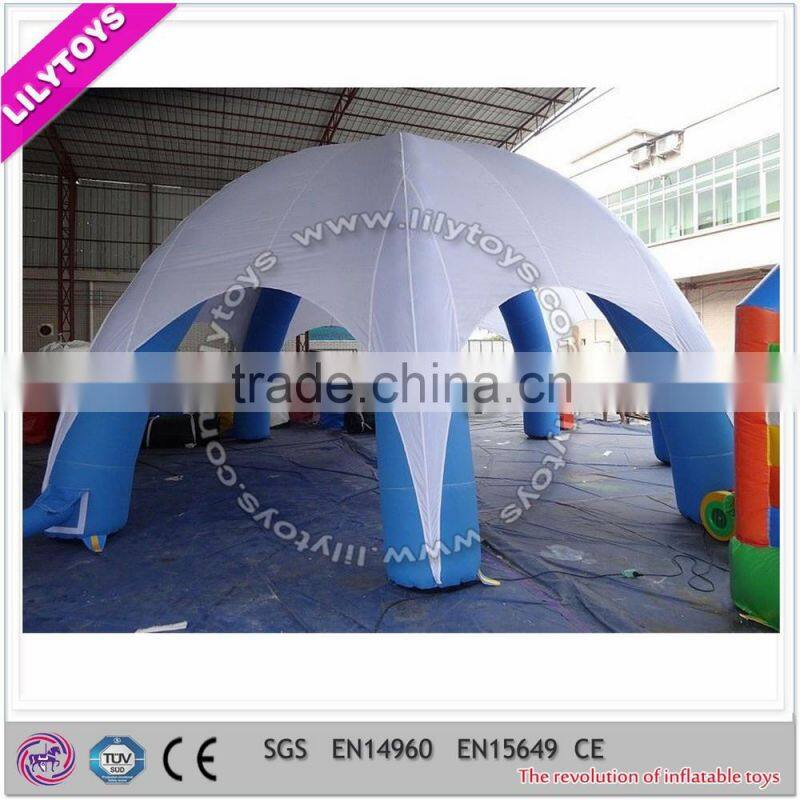 Lowest price popular customized camping inflatable dome tent with EN14960