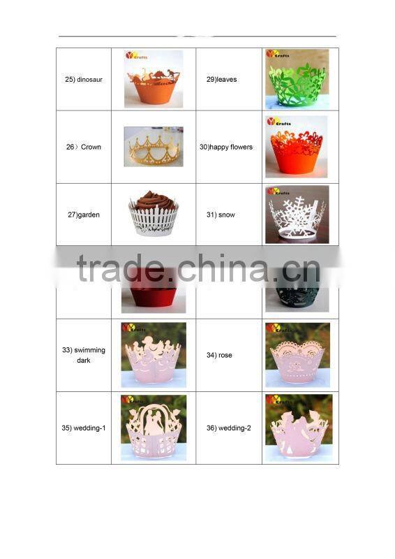 laser cut white snowflake cupcake wrappers for 2016 Olympic Game