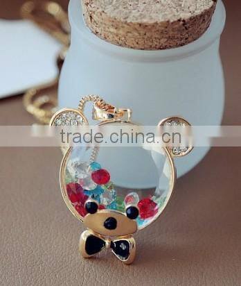 2014 Fashion Trend Elegant Bear Pendant Necklace Little