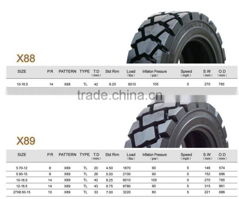 27x8.5-15 bobcat skidsteer tire