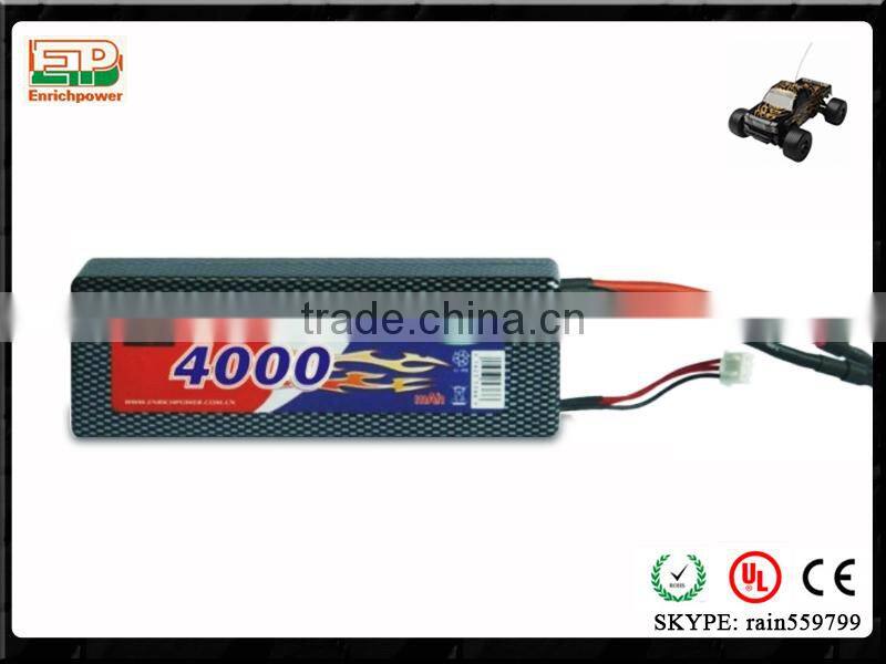 2S 6000mah traxxas car hardcase battery for 1:8 rc model