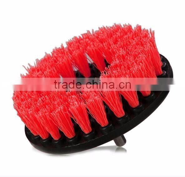 Drill Brush Soft Bristle White Quick Change Shaft