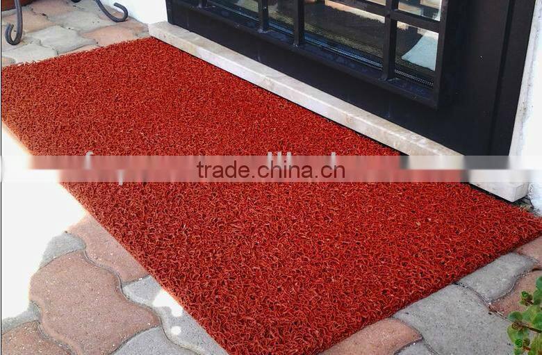 2016 New hot sale rolled 100% pvc Plastic coir matting