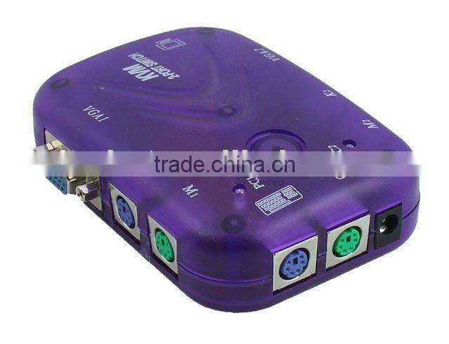 New 2 Port KVM Keyboard Video VGA/SVGA Mouse Switch Box