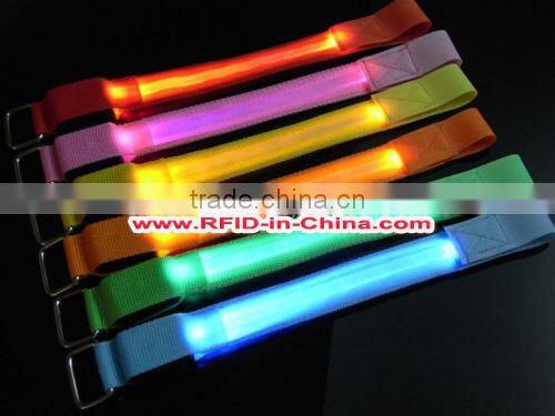 125Khz/13.56MHz RFID Neon Wristbands, Long Distance 500m LED Wristbands