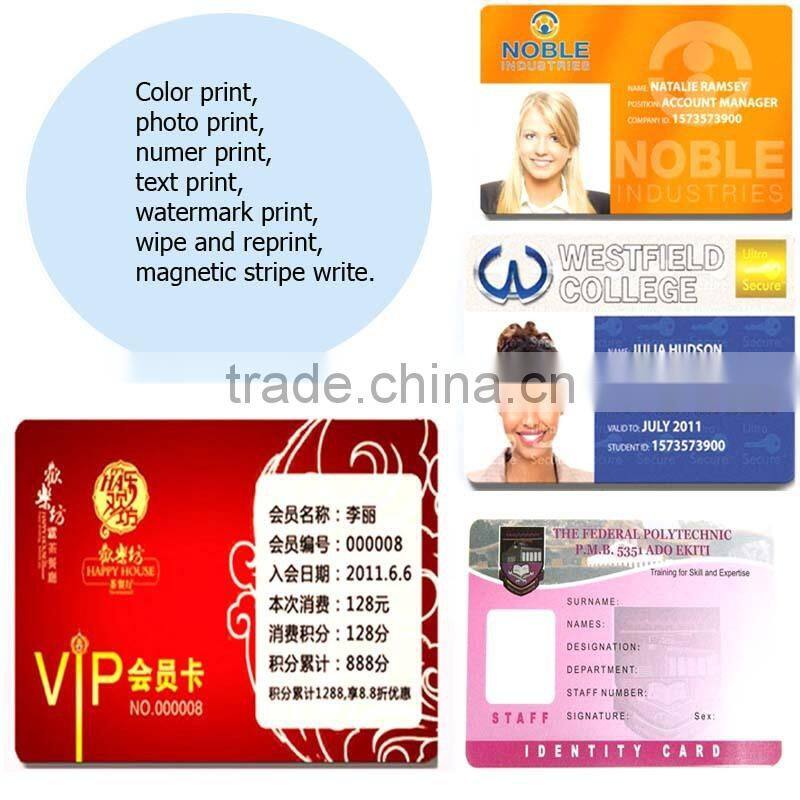 P310e anti-fake watermark pvc smart id card printer