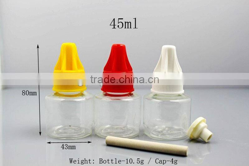 Many kinds of PET Liquid mosquito-repellent incense bottles