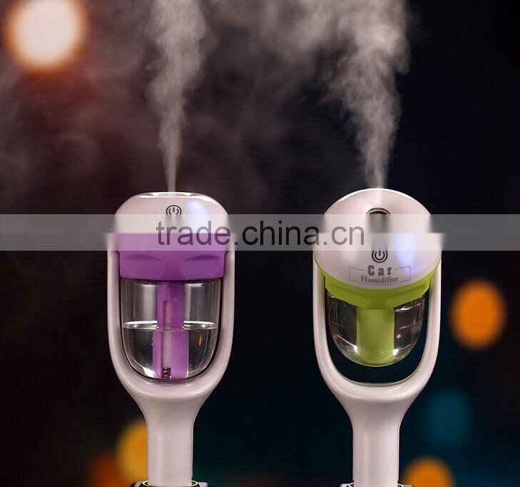 Newest Mini Car Steam Aromatherapy Humidifier Air Purifier Aroma Diffuser Auto Mist Maker Fogger DC12V