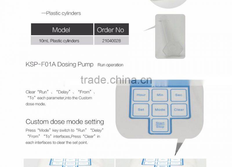 Kamoer KSP-F01A pump machine each time dosing liquid 1ml-1000ml