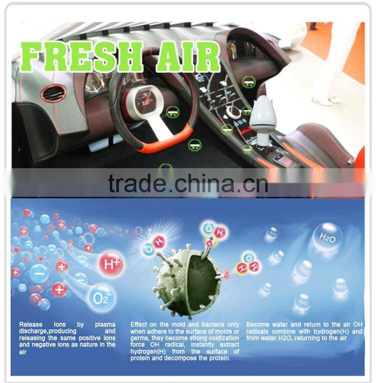Made in China air cleaning negative ion electrostatic car air purifier