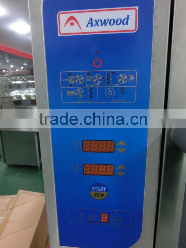 Hot sale commercial baking oven,6 deck combi steam oven with rack(ZQF-061DX)