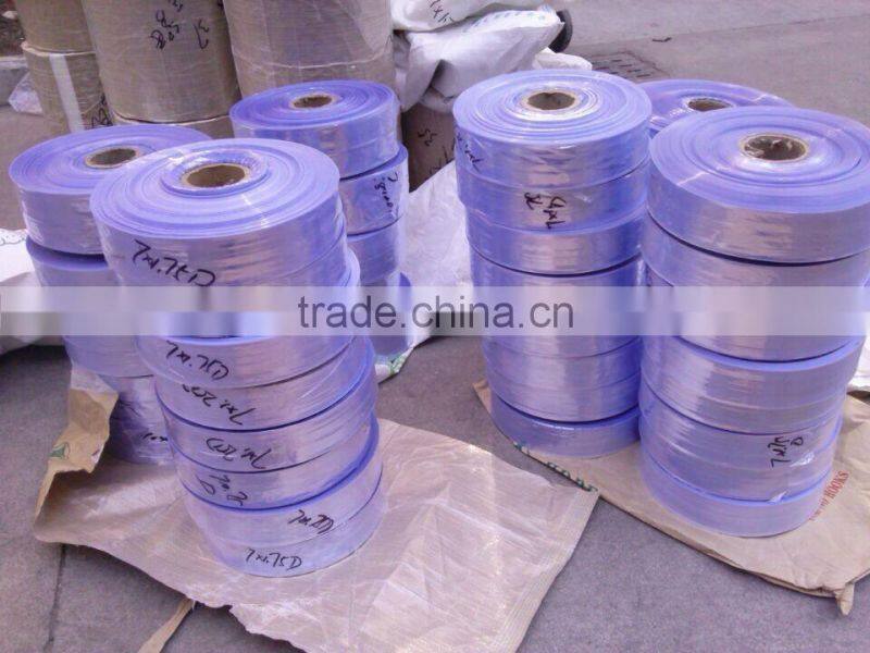 new discount!! PVC Shrink Sleeve Film/Food packing pvc shrink sleeve film for hand packing/ PVC tube shrink film