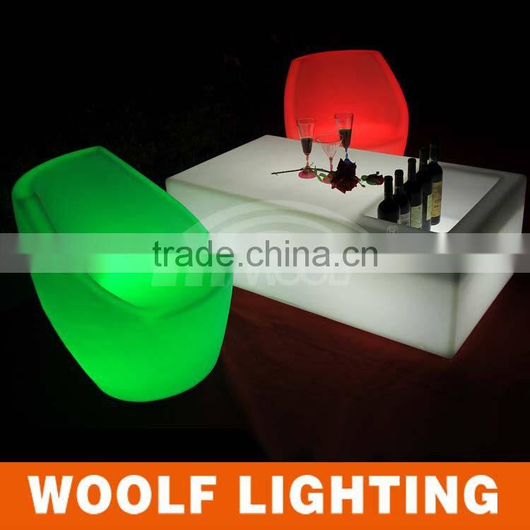 LED furniture 16 colors RGB changing led hotel chair