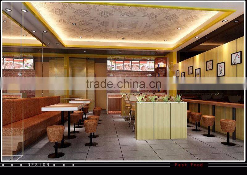 3D Interior And Exterior Design For Fast Food Restaurant